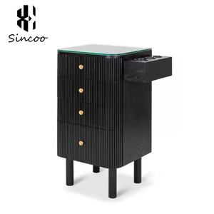 Custom Design Hair Salon Spa Storage Tool Popular Modern Design Wood <b>Trolley</b> Cart for Hairdressing for Beauty Salons - Product Image 4
