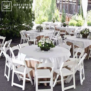 Gran oferta, silla plegable de resina blanca, Material plástico portátil, silla de jardín y Hotel de PP para bodas y fiestas al aire libre - Product Image 5