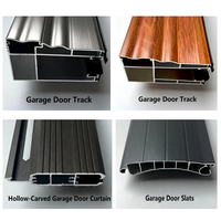 Porte de garage automatique en alliage d'aluminium avec fonction antivol pour usage extérieur, design moderne du milieu du siècle, entrée résidentielle