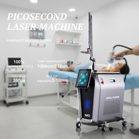 Machine professionnelle de détatouage au laser picoseconde, modèle sur pied avec refroidissement par eau pour usage commercial, équipement médical