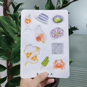 Waterproof Custom Epoxy Logo <b>Sticker</b> <b>Sheets</b> Cartoon Design Decorative Self Adhesive Kiss Cut A6 3D Domed <b>Sticker</b> <b>Sheets</b> - Product Image 3