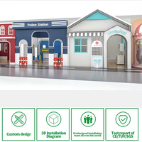 Gasstation de plástico de madera, casa de juegos de imaginación, tienda para niños, supermercado, panadería, cocina, mercado, tienda de comestibles, juguetes de simulación para niños