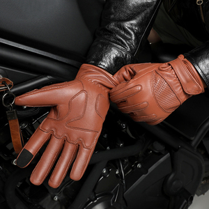 Guantes de Carreras Ligeros de Piel de Cabra Personalizados, de Medio Dedo, para Bicicleta de Montaña, Motocross, con Agarre para Uso Diario en Invierno - Product Image 2