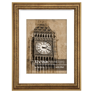 Hot Selling Customized Vintage <b>Gold</b> Wooden Photo <b>Frame</b> 12x16 Wall Mounted Factory Wholesale Iron Metal Type - Product Image 1