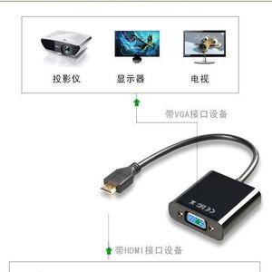<b>Mini</b> HDMI To VGA Adapter Converter For Computer Projector Monitor <b>TV</b> Display - Product Image 4