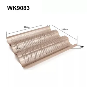 CHEFMADE para hornear horno hornear 0.66Lb capacidad de la masa no-stick rectángulo corrugado brindis Box Mini Pullman Pan con tapa