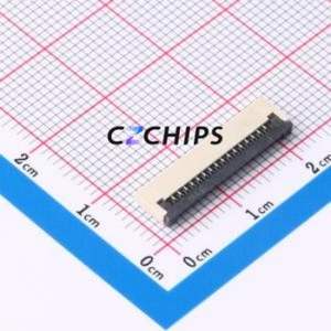 FPC-1.0FX-16PWCR-H20 FFC/FPC Connector SMD,P=1mm,Horizontal Mount Connector Flip Cover Type Bottom Contact 16P 1mm - Product Image 1