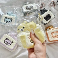 Boneka Silikon Rilakuma Beruang Lucu, Mainan Kawaii Kubis Brokoli Jamur, Pereda Stres, Mainan Remas, Grosir