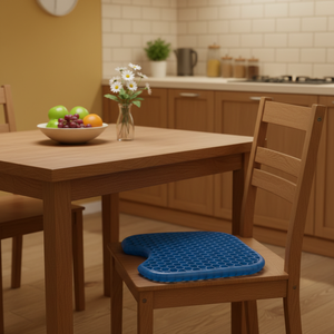 כרית מושב ארגונומית למשרד עם קצף זיכרון וג'ל, בעיצוב חלת דבש לקירור, כרית גב תחתון לתמיכה בעצם הזנב, תפירה מיוחדת - Product Image 6