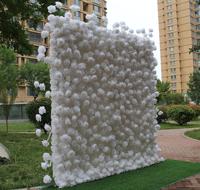 2.4m tissu fond mariage fleur artificielle simulation fleur blanc rose fond décoration mariage fleur artificielle mur