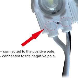 Module LED 24V IP67 à 3 lumières blanc chaud avec lentille CRI 85, angle de vision 170° pour éclairage de lettres, enseignes et panneaux. - Product Image 2