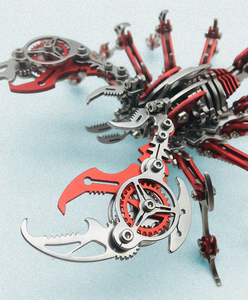 Juguete Mecánico de Precisión de Escorpión Realista Móvil Hecho a Mano, Modelo de Ensamblaje de Metal en 3D, Rompecabezas Tridimensional - Product Image 6