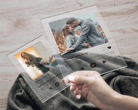 Prix usine se vend bien Plaque de chanson photo personnalisée avec support Plaque de musique personnalisée Couple cadeau plaques en bois