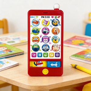 Juguete Educativo para Niños, Teléfono <span class=keywords><strong>de</strong></span> Aprendizaje, Juguete <span class=keywords><strong>de</strong></span> Educación Temprana con Luz, Logotipo Personalizado Disponible - Product Image 1
