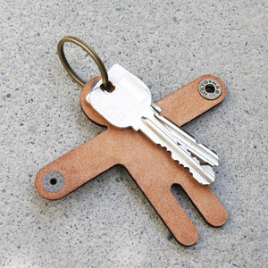 <b>Custom</b>-made PU leather keychains, creative human-shaped keychain pendants, personalized car bag <b>key</b> charms. - Product Image 2