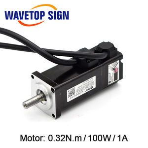 波形标志铅辉高压100瓦0.32N.<span class=keywords><strong>m</strong></span> 1A轴直径8毫米驱动器L5-400Z交流伺服电机套件 - Product Image 6