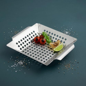 Panier de cuisson pour l'extérieur, panier de cuisson en acier inoxydable de qualité supérieure, accessoires de barbecue parfaits pour le poisson, les crevettes, les brochettes - Product Image 2