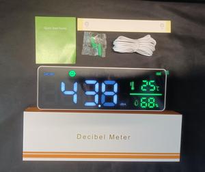 Màn hình LED hiển thị âm thanh khối lượng màn hình kỹ thuật số Tiếng ồn âm thanh mức độ <span class=keywords><strong>Meter</strong></span> <span class=keywords><strong>Decibel</strong></span> sonometer 130 dBA hỗ trợ dữ liệu khai thác gỗ - Product Image 5