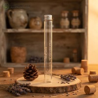Tube à essai en verre de 50 ml, 60 ml, 90 ml, 120 ml, 150 ml, 200 ml, 240 ml avec bouchon à vis en aluminium
