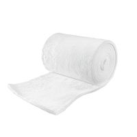 Couverture en fibre céramique haute densité 1260C, 128 kg/m³, isolation thermique en laine de verre pour revêtement de chaudière et de four