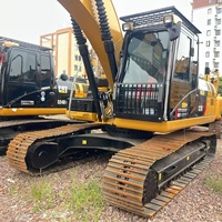 Excavatrice sur chenilles hydraulique d'occasion CAT323D à vendre avec moteur haute puissance de creusement et garantie d'un an incluse