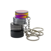 Gunter Vente en gros 30mm Porte-clés Broyeurs à tabac Accessoires pour fumeurs personnalisés Accessoires pour magasins de fumée Porte-clés Broyeurs d'herbes