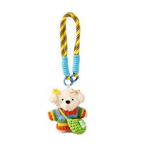 Carino morbido ciondolo cucciolo piccolo regalo e borsa Charm maglione peluche <span class=keywords><strong>portachiavi</strong></span> bambola all'ingrosso <span class=keywords><strong>per</strong></span> coppie articoli promozionali - Product Image 6