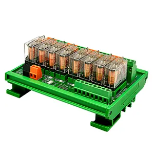 Módulo de relé de 8 vías, placa amplificadora PLC, 24 V, TKG2R-2C-Q824, 12V, G2R-2 de relé, 8 canales