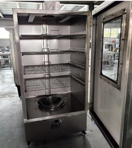Machine à fumer au gaz industrielle automatique de grande capacité 40-60 kg/h 60 kW pour la transformation du bœuf, du jambon, du bacon et de la viande - Product Image 2