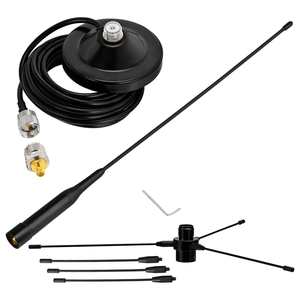เสาอากาศวิทยุสื่อสารเคลื่อนที่แบบสองย่านความถี่ VHF/UHF 144/430MHz  แบบใยแก้ว พร้อมฐานแม่เหล็กขนาด 90 มม. - Product Image 1