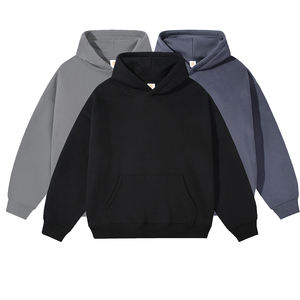 Felpe con Cappuccio <span class=keywords><strong>Oversize</strong></span> in Cotone Felpato con Stampa Personalizzata, Vestibilità Ampia e Spalle Scese per <span class=keywords><strong>Uomo</strong></span> - Product Image 1