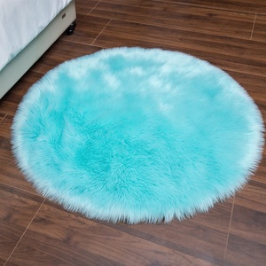 <span class=keywords><strong>Tappeto</strong></span> in Peluche a Pelo Lungo Rosa Intrecciato Tinta Unita Personalizzabile per <span class=keywords><strong>Camera</strong></span> da Letto delle Principesse - Product Image 6