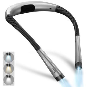 Luz de Lectura LED Flexible para el Cuello Glocusent, Recargable por USB Tipo C, con Brillo Regulable y Ajustable - Product Image 1