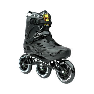 <span class=keywords><strong>Pattini</strong></span> <span class=keywords><strong>a</strong></span> <span class=keywords><strong>Rotelle</strong></span> <span class=keywords><strong>a</strong></span> Tre Ruote Grandi, <span class=keywords><strong>Pattini</strong></span> in Linea Veloci <span class=keywords><strong>a</strong></span> <span class=keywords><strong>Fila</strong></span> Singola, Neri, per Adulti, Guscio in PP Resistente agli Urti, Ruote in PU - Product Image 3