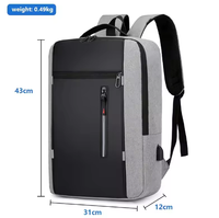 Sac à dos personnalisé pas cher pour homme, résistant à l'eau, pour le sport, les voyages, les affaires, de luxe, avec port USB, pour étudiants, pour l'école, pour ordinateur portable