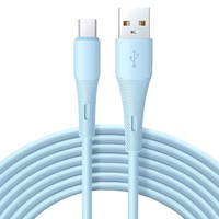 Cable de Carga Rápida USB-A/Tipo-C de Silicona Agradable al Tacto, 1m, Transmisión de Datos, Conductor de Cobre Puro para iPhone, Computadora, Cámara