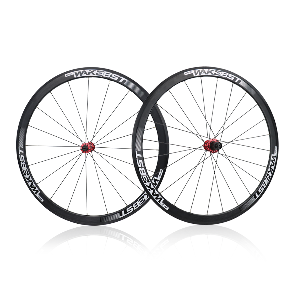 WAKE Road Bike Wheelset 700C  Aluminum Alloy Rim 20/24H Disc Brake MTB Wheelset  Fit 7-11 Speed Cassette Bicycle Wheelset