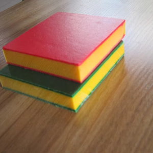 Hai màu <span class=keywords><strong>HDPE</strong></span> tấm cho trẻ em thiết bị sân chơi Shock-Absorbent, không độc hại, chống xước - Product Image 1