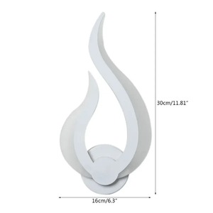 Modern LED up Down Wall <b>Light</b> Lighting Fixture Flame Design Bedside <b>Light</b> Minimalist <b>Sconce</b> Lamp Indoor Outdoor - Product Image 6