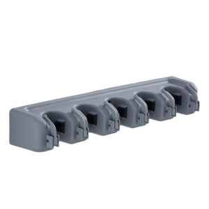 Maxfree Accessoires de cuisine et de maison : Organisateur mural multifonctionnel pour balais et serpillères, supports de rangement en plastique de qualité pour outils - Product Image 1
