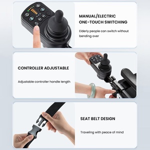 KSM-505 Intelligent Power Wheelchair Lightweight 11kgs Foldable 120kgs Max Load Electric Mobility <b>Chair</b> Motorized Wheelchair - Product Image 3