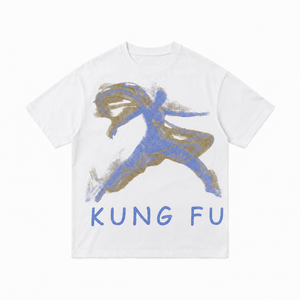 เสื้อยืดพิมพ์ลายตามสั่ง ผ้าฝ้าย 100% ลายกังฟู สำหรับผู้ชาย สตรีทแวร์ พิมพ์สกรีน คุณภาพสูง ขายส่งจากโรงงานโดยตรง - Product Image 2