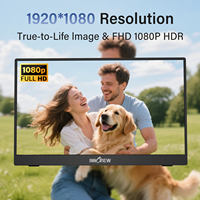 Schlanker USB-C Tragbarer Monitor mit 1080P IPS-Display für Büroarbeit, Reisen, Gaming und Multi-Screen-Laptop-/Smartphone-Konfigurationen