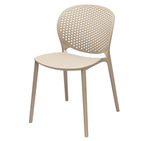 Chaise de salle à manger ergonomique confortable en PP, design moderne et populaire DHF, importée pour la maison et l'hôtellerie