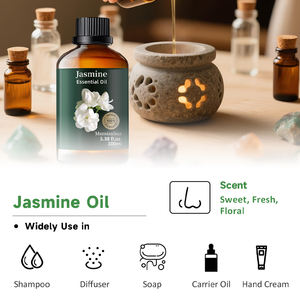 プライベートラベル ジスミン香水 100%ピュアナチュラルオーガニック トップ6/8/12/16/20 エッセンシャルオイル製造用バルク卸売 エッセンシャル原液 - Product Image 3