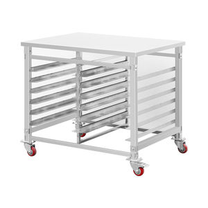 Équipement de <span class=keywords><strong>gastronomie</strong></span> <span class=keywords><strong>Cuisine</strong></span> personnalisée d'occasion Chariot à plateaux à 14 niveaux à double rangée de haute qualité avec écran en maille - Product Image 4