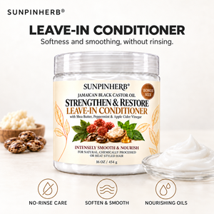 SUNPINHERB Acondicionador sin aclarado con aceite de ricino negro jamaicano para rizos 16 oz 454 g mayorista OEM ODM - Product Image 2