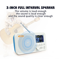 Reproductor MP3 de Alto Rendimiento con Pantalla LED a Color de 2.4 Pulgadas, Batería Integrada, BT5.0, Ranura para Tarjeta SD, Radio DAB Portátil, Receptor FM