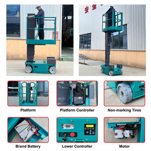 Boomstar Hydraulische Zelfrijdende Verticale Luchtmanlift 6M 8M Elektrische Hefmachine Kleine Mastlift Te Koop - Product Image 4