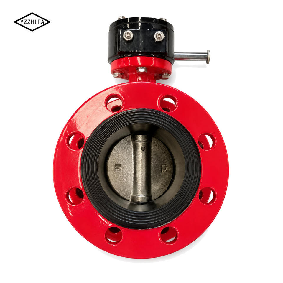 Manual flange butterfly valve with soft seal and hard seal, multi ...